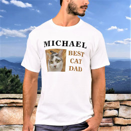 Camiseta El mejor nombre de foto del Personalizado de papá 