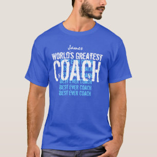 Camiseta El mejor nombre personalizado del mundo de COACH