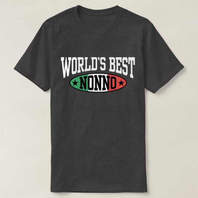 Camiseta El mejor nonno del mundo (Diseño del anverso)