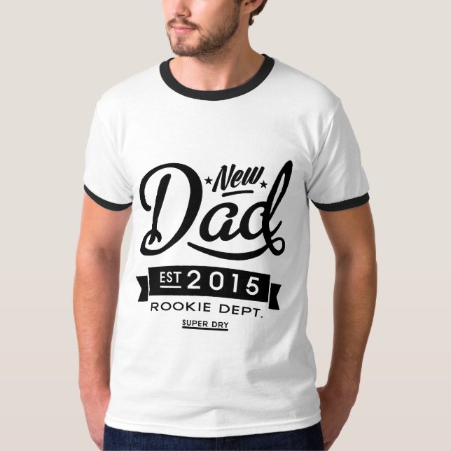 Camiseta El mejor nuevo papá 2015 (Anverso)