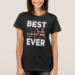 Camiseta El mejor Opa estadounidense bandera alemana vetera