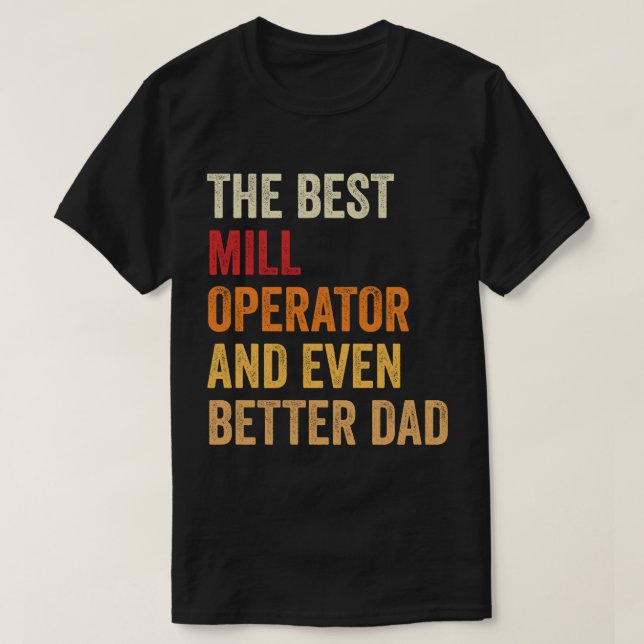 Camiseta El Mejor Operador De Millas Y Un Papá Mejor (Diseño del anverso)