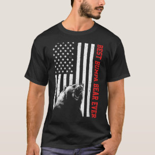 Camiseta El mejor oso Bumpa EEUU Da de padre de bandera nor