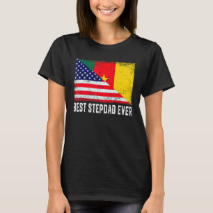 Camiseta El mejor padrastro de Camerún americano