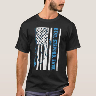 Camiseta El Mejor Padrastro De Hombre De La Historia Pesca 