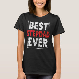 Camiseta El mejor padrastro de los hombres, padre feliz de