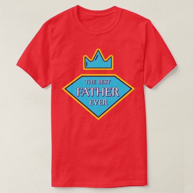 Camiseta el mejor padre (Diseño del anverso)