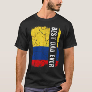 Camiseta El mejor padre colombiano de todos los tiempos pad