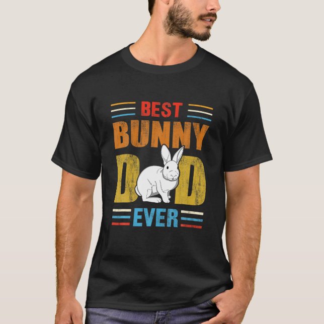 Camiseta El mejor padre conejo de la familia que jamás haya (Anverso)