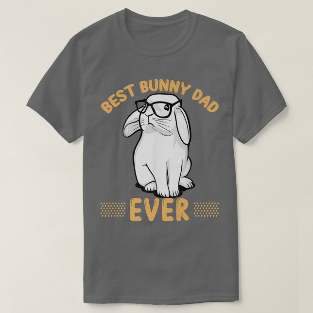Camiseta El mejor padre conejo nunca antes conocido conejo  (Diseño del anverso)
