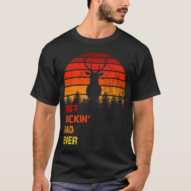 Camiseta el mejor padre de buckin. (Anverso)