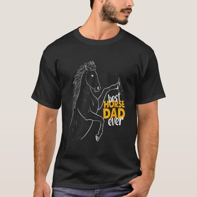 Camiseta El mejor padre de caballo (Anverso)