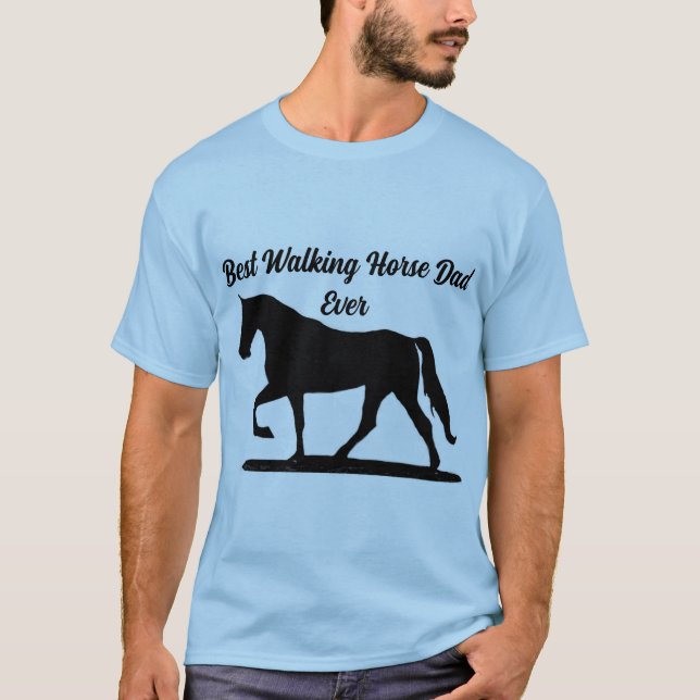 Camiseta El mejor padre de caballo que camina (Anverso)