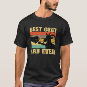 Camiseta El mejor padre de cabra de todos los tiempos padre