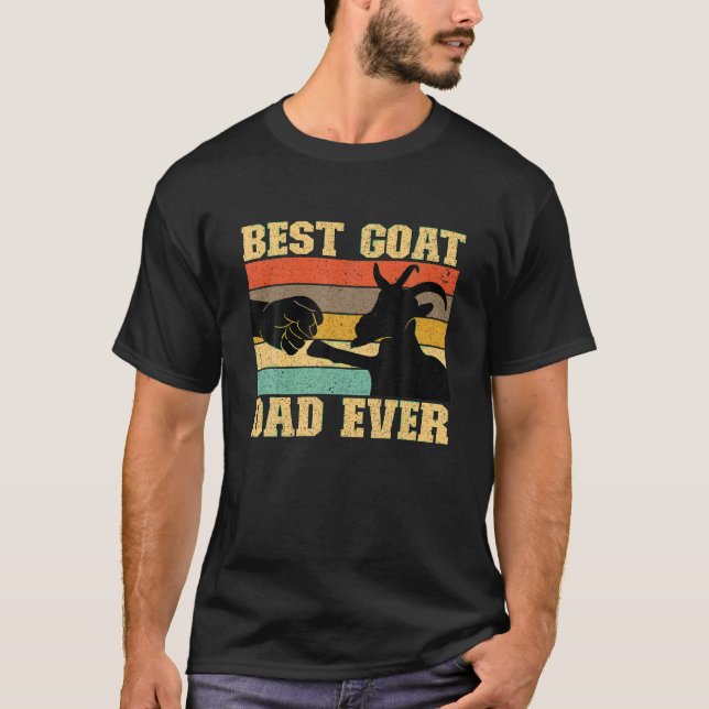 Camiseta El mejor padre de cabra de todos los tiempos padre (Anverso)