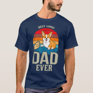 Camiseta El mejor padre de Corgi en el día de los regalos d