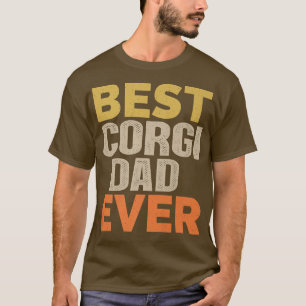 Camiseta El mejor padre de Corgi es divertido decir retro s
