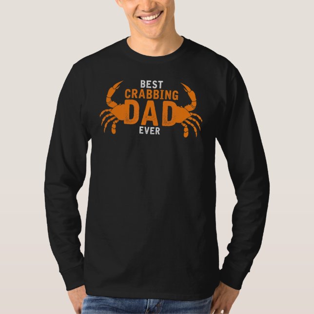 Camiseta El mejor padre de crabbing que ha pescado cangrejo (Anverso)
