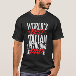Camiseta El Mejor Padre De Gris Italiano Del Mundo