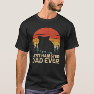 Camiseta El mejor padre de hámster retro vintage para hombr