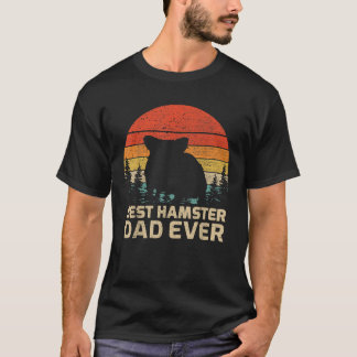 Camiseta El mejor padre de hámster retro vintage para hombr