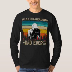 Camiseta El mejor padre de Kickboxing, retro de moda mascul