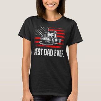 Camiseta El mejor padre de la bandera estadounidense mejor 