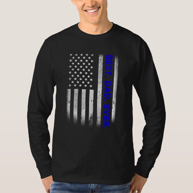 Camiseta El mejor padre de la época de la bandera de Estado (Anverso)