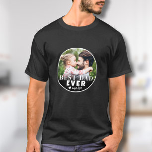 Camiseta El mejor padre de la foto del Personalizado