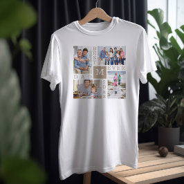 Camiseta El mejor padre de la historia 4 foto y el blanco b