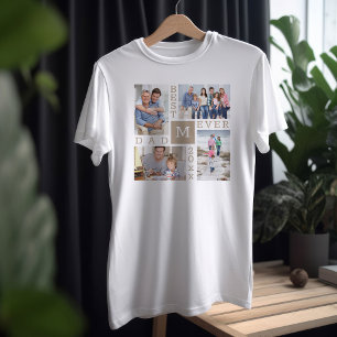 Camiseta El mejor padre de la historia 4 foto y el blanco b