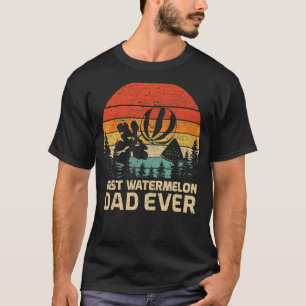 Camiseta El mejor padre de la sandía de los hombres retro