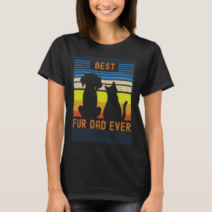 Camiseta El mejor padre de los fur es el vintage propietari