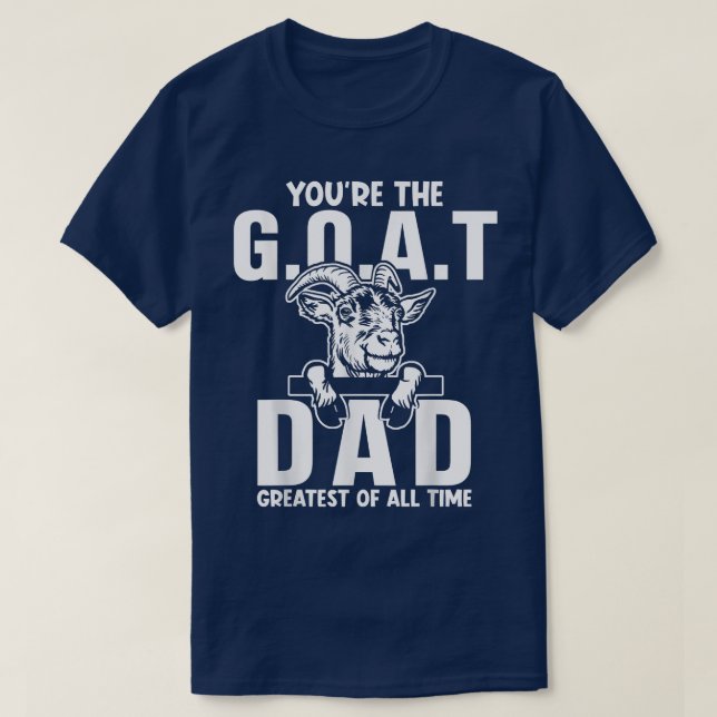 Camiseta El mejor padre de los hombres de cabra de todos lo (Diseño del anverso)