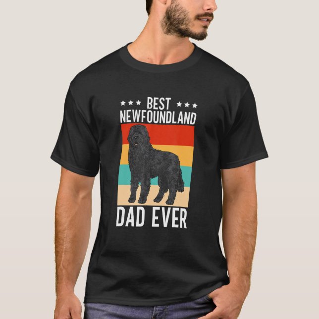 Camiseta El mejor padre de Newfoundland jamás Newfie (Anverso)