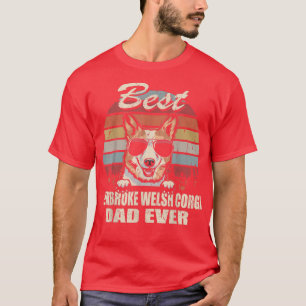 Camiseta El mejor padre de Pembroke Welsh Corgi