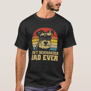 Camiseta El mejor padre de perro de Schnauzer, papá, papá, 