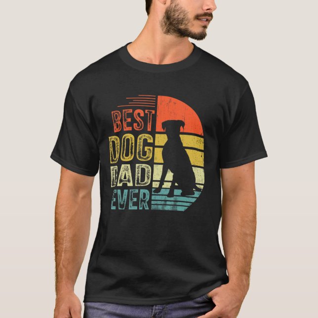 Camiseta El mejor padre de perro del mundo de los hombres (Anverso)