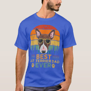 Camiseta El mejor padre de Rat Terrier, estilo retro mascul