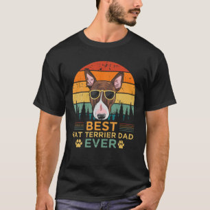 Camiseta El mejor padre de Rat Terrier, estilo retro mascul
