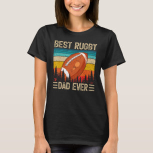 Camiseta El mejor padre de rugby de moda masculino