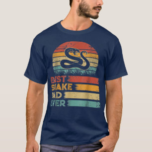 Camiseta El mejor padre de serpiente retro vintage de la hi