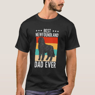 Camiseta El mejor padre de Terranova de hombres de todos lo