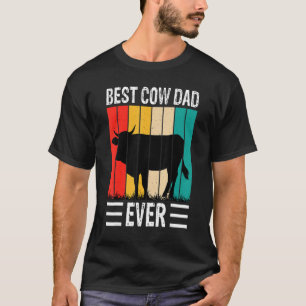 Camiseta El mejor padre de vaca jamás Granja de vacas Granj