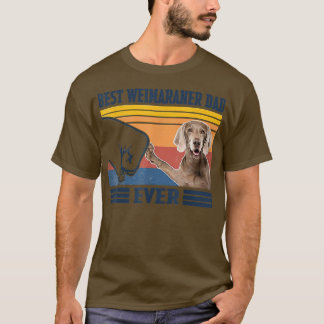 Camiseta El mejor padre de Weimaraner en la historia de los