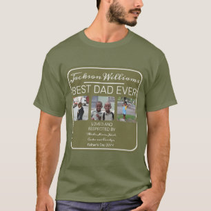 Camiseta El Mejor Padre Del Día De Los Padres Nunca Olive 