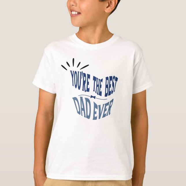 Camiseta El mejor padre del día especial del padre (Anverso)