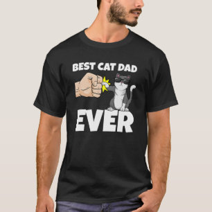 Camiseta El mejor padre del gato del mundo es el gato del g