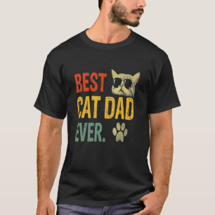 Camiseta El mejor padre del gato del mundo jamás visto 
