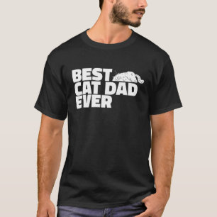 Camiseta El mejor padre del gato es el divertido amante del